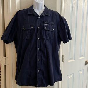 Marc Eckō men’s navy blue short sleeve shirt. Size 2X